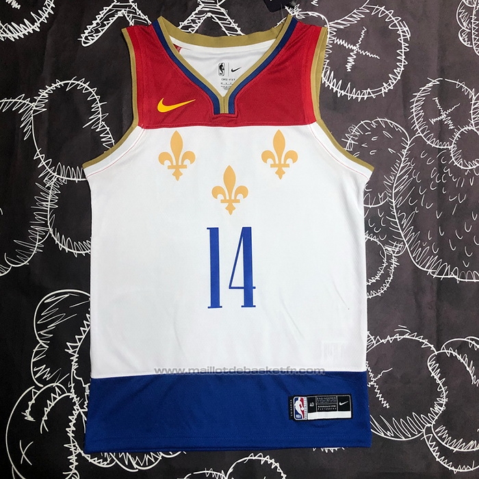 Maillot New Orleans Pelicans Brandon Ingram #14 Ville 2020-21 Blanc